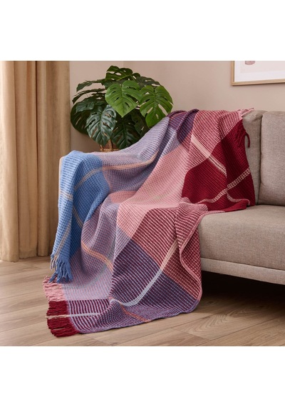 Bucaa Yün Tv Battaniyesi - Pembe - 130x170 Cm Renkli