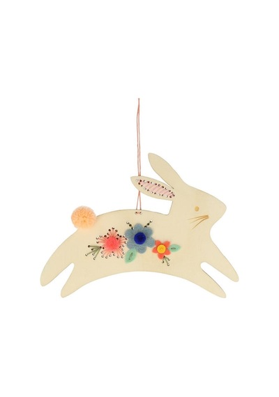 Meri Meri - Bunny Embroidery Kit - Tavşanlı Nakış İşleme Seti 0-99