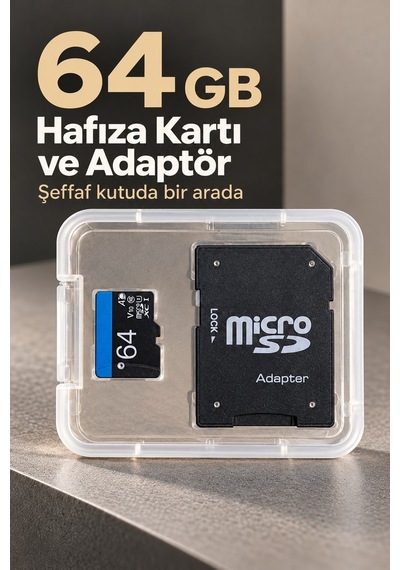 Shnstore 64 Gb Micro Sd Hafıza Kartı Ve Adaptör Shntknd0720