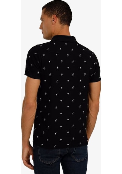 Superfly Men Poloshırt Black Erkek T-shirt 22971-02 Siyah