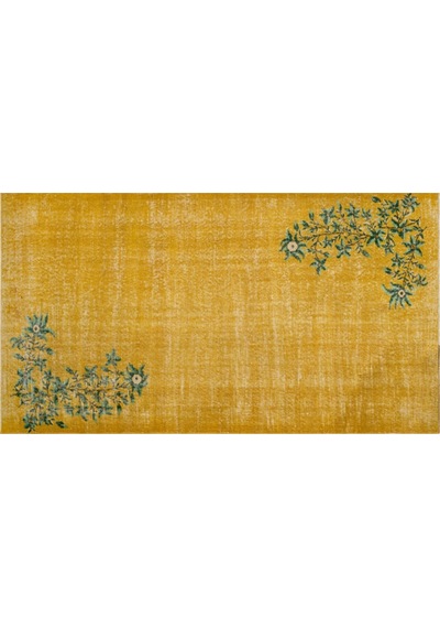 Eşsiz Anadolu Vintage Eskitme El Dokuma Halı 140 X 253 Cm F1324