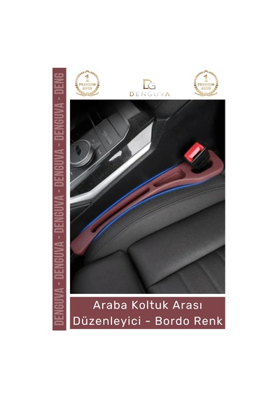 Araçorganizer Araç İçi Organizer İkili Set Premium Deri Araba Yan Cep Koltuk Arası Düzenleyici Bord