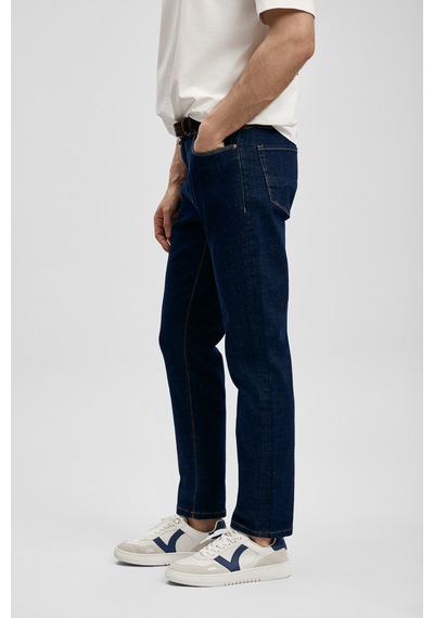 Lufian Aqua Smart Jean Erkek Pantolon Regular Fit Mavi Mavi 111200221100300 Mavi