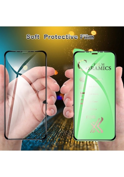Logis Apple Uyumlu iPhone 14 Plus 9d Seramik Tam Kaplayan Ekran Koruyucu Cam