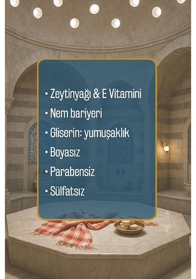 Hamam Kokulu Zeytinyağlı Duş Jeli & El Sabunu Seti Doğal, Kalıcı Ferahlık 750 Ml + 500 Ml Diğer