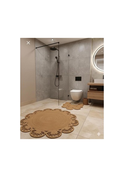 Hasır,jüt, Kilim, Paspas, Mutfak Halısı, Banyo Paspası, Halı,yolluk,4 Lü Takım Daire Bambu Bambu
