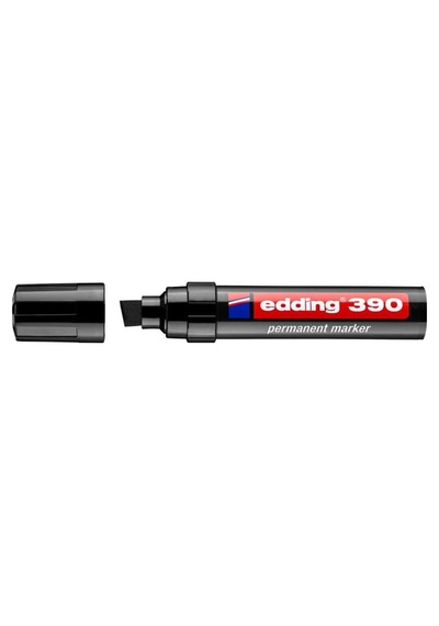 390 Permanent Markör 12 Mm Kesik Uç Siyah
