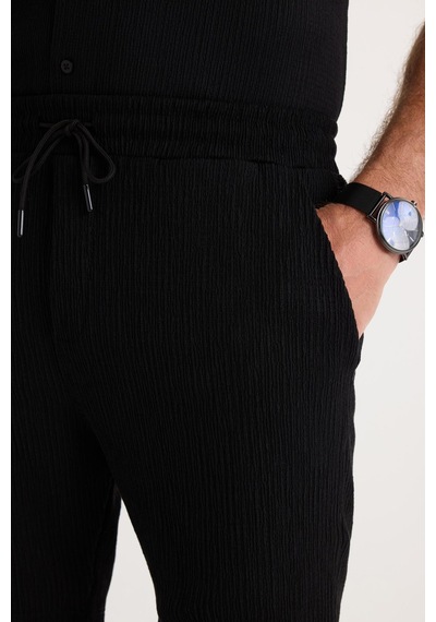Tudors Erkek Slim Fit Dar Kesim Apaş Yaka Beli Bağcıklı Siyah Gömlek Şort Takım-37571 Siyah Tudors Erkek Slim Fit Dar Kesim Apaş Yaka Beli Bağcıklı Siyah Gömlek Şort Takım-37571 Siyah