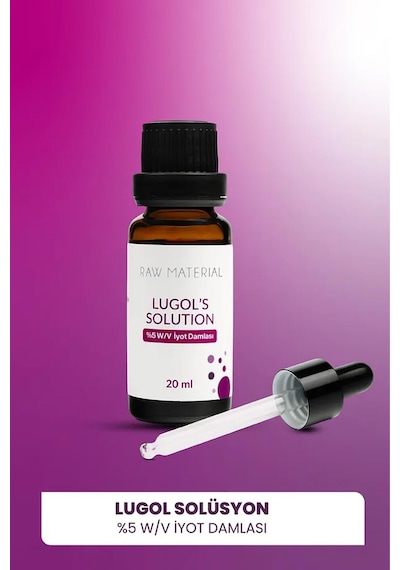 Raw Material More Than Lugol Çözeltisi %5 İyot Damla 20 Ml 2 Adet