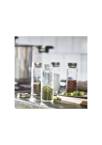 Ikea Cıtronhaj Baharatlık Seti 4 Parça 100 Ml 12 X 4 Cm Gümüş Şeffaf Gümüş - Şeffaf