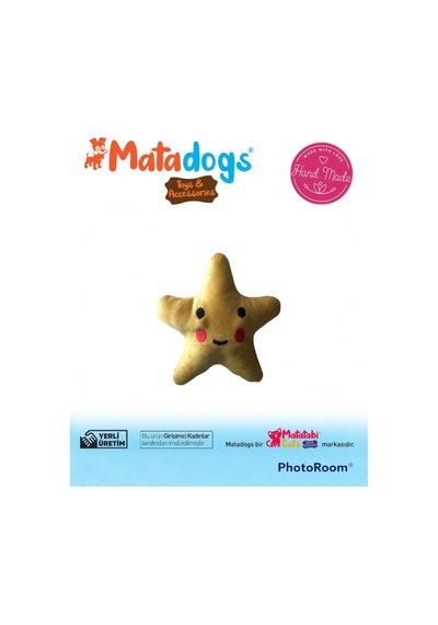 Mata Dogs Star 1 Sesli, Peluş Nakışlı Küçük Irk Ve Yavru Köpek Oyuncağı 13 Cm