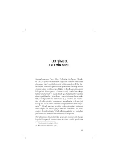 Enfokrasi: Dijitalleşme Ve Demokrasinin Krizi
