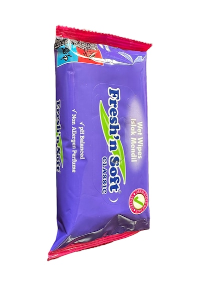 Fresh'n Soft Islak Cep Mendil - Alkolsüz Ve Ph Dengelenmiş - Çiçeksi Kokular - 15 Adetlik 5 Paket