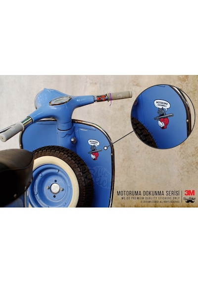 Wrn35 Motoruma Dokunma Kizgin Pitbull Sticker