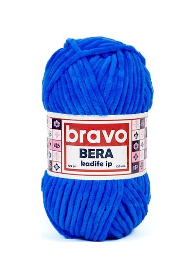 Bera Kadife İplik 100 Gr 120 Metre Renk Kodu: 930 Saks Mavi