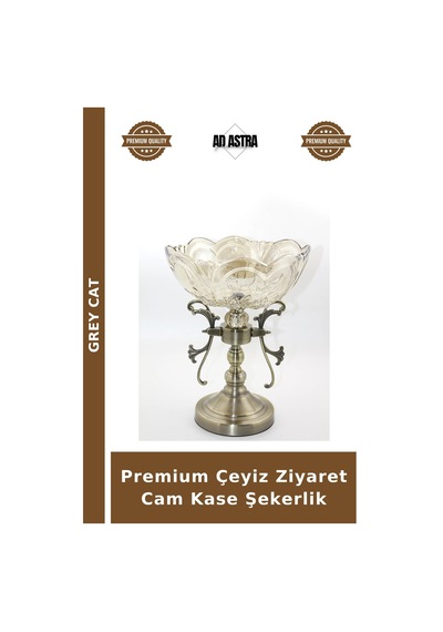 Premium Çeyiz Ziyaret Cam Kase Şekerlik Çok Renkli