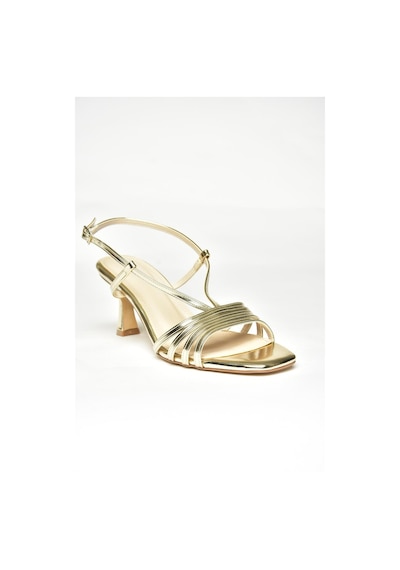 Fox Shoes U569519609 Altın Alçak Topuklu Kadın Ayakkabı Altın