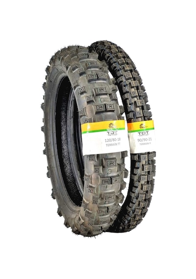 Mondial  Honda  Yamaha  Hero X Pulse  120/80-18 Ve 90/90-21 Tt Tubetype Lastik Seti