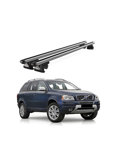 Venüs Volvo Xc90 Suv 2003-2015 Uyumlu Gri Ara Atkı Port Bagaj Tavan Barı