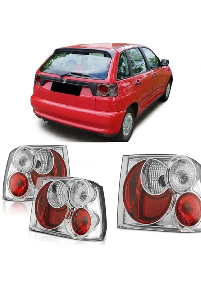 Seat İbiza 1993-1998 3d Şeffaf Krom Arka Stop Lambası