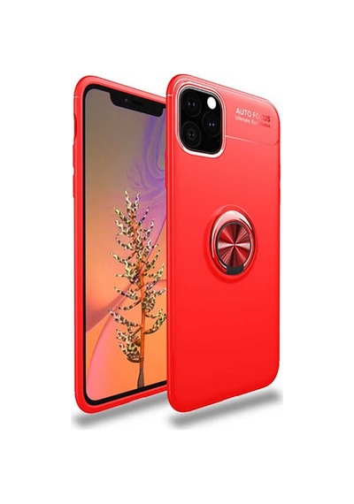 Apple Uyumlu iPhone 11 Pro Max Kılıf Zore Ravel Silikon Kapak Kırmızı