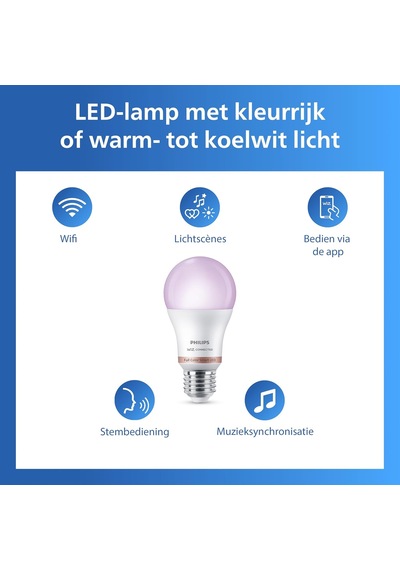 Lexroo Smart Lighting Led Ampul A60 E27 100w Eşdeğer Rgb 2'li Paket Standart