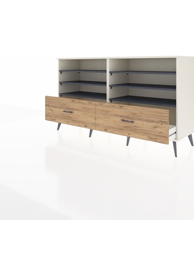 Hyperion Konsol 6 Raflı 2 Çekmeceli 176x44x99 Aytaşı-antrasit/ça Aytaşı-antrasit/çam Hyperion Konsol 6 Raflı 2 Çekmeceli 176x44x99 Aytaşı-antrasit/ça Aytaşı-antrasit/çam