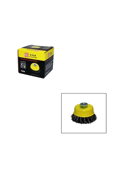 75mm Burgulu Çanak Fırça 5399