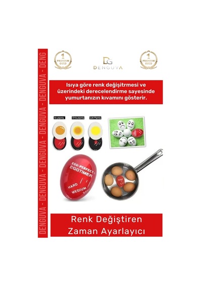 Pişirmezamanlayıcı Renk Ğiştiren Isıya Duyarlı Pratik Rafadan Kayısı Yumurta Pişirme Zamanlayıcı - Çok Renkli