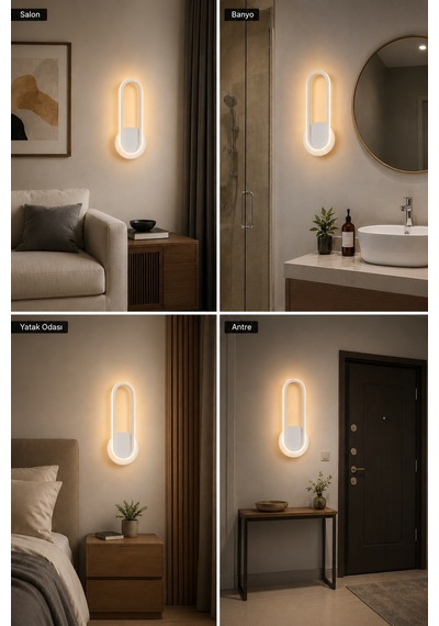 Haris Modern Led Duvar Apliği Günışığı Beyaz