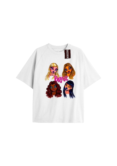 Tarzsokak Y2k Bratz Oversize Kod Bratz26 Beyaz