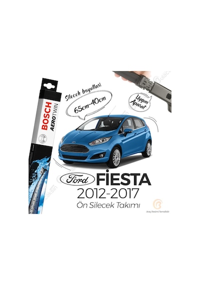 Ford Fiesta Muz Silecek Takımı 2012-2017 Ön Bosch Aerotwin Ford Fiesta Muz Silecek Takımı 2012-2017 Ön Bosch Aerotwin