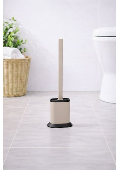 Silikon Tuvalet Fırçası Pratik Silikon Wc Klozet Fırçası Bej S-210 Bej