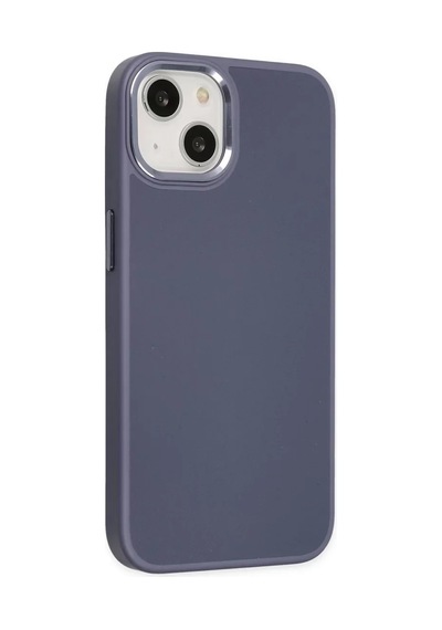 Newface Apple İphone 14 Plus Kılıf Asya Deri Silikon - Mor