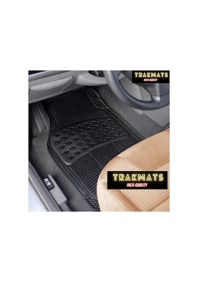 Trakmats Kyb25702 2010 Universal Oto Paspas Desenli Siyah Opel Combo Combi İle Uyumlu Açık Bej