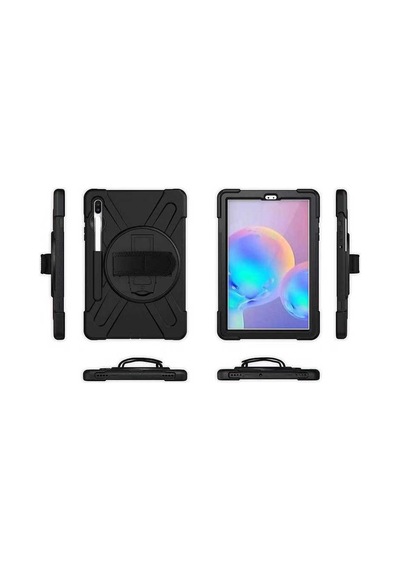 Galaxy Uyumlu Tab S6 T860 Kılıf Zore Defender Standlı Koruyucu Kılıf