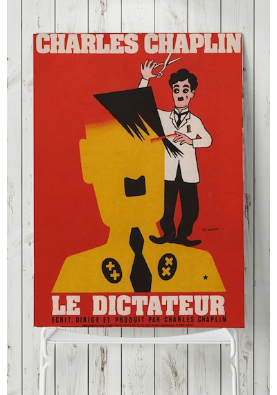 Charlie Chaplin The Great Dictator Film Afişi Poster