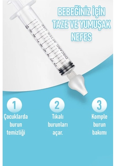 2'li Bebek Burun Temizleme Şırıngası