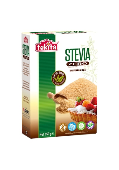 Takita Stevia Zero Kahverengi Toz Tatlandırıcı 250 G