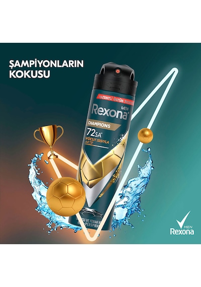 Rexona Men Champions Erkek Sprey Deodorant 3x150 ML