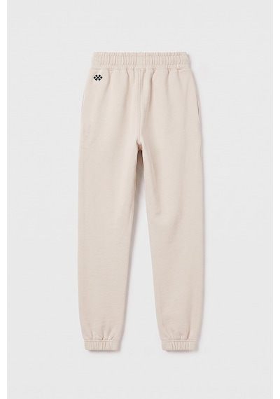 TOMMYLIFE Bej Standart Fit Basic Kız Çocuk Eşofman Alt - 75194
