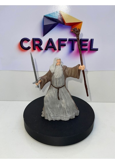Lord Of The Rings Yüzüklerin Efendisi Koleksiyonluk Gri Gandalf Figür Biblo Oyuncu Masası Aksesuarı Hediyelik 13cm