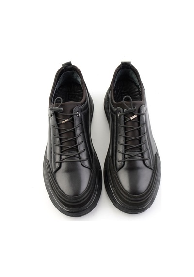 Bambi Siyah Napa Hakiki Deri Erkek Sneaker E01080185243