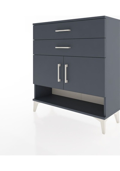 Arges Şifonyer 2 Raflı 2 Çekmeceli 2 Kapaklı 88x30x96 Antrasit-antrasit Antrasit Arges Şifonyer 2 Raflı 2 Çekmeceli 2 Kapaklı 88x30x96 Antrasit-antrasit Antrasit