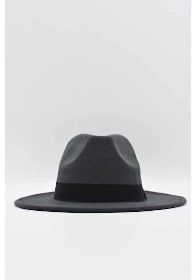 Külah Erkek Ayarlanabilir Füme Fedora Şapka - Füme