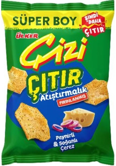 Çizi Çıtır - Peynir&soğan Aromalı - Süper Boy - 120 Gram - 10 Adet