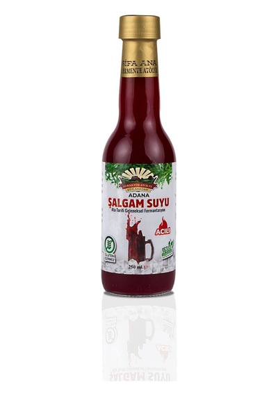 12 Adet Adana Şalgamı 250ml. Cam Şişede Acılı