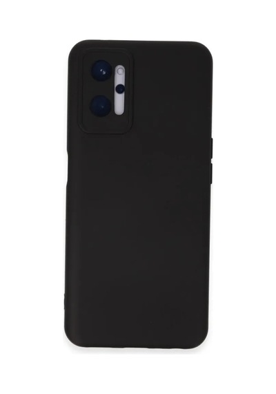 Jenerik Realme 9i 4g Kılıf Nano İçi Kadife Silikon - Siyah
