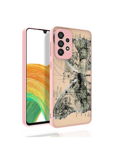 Zore Galaxy Uyumlu A33 5g Kılıf Desenli Kamera Korumalı Parlak Nora Kapak - No4 No4