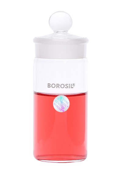 Borosil Cam Vezin Kabı + Tıpa